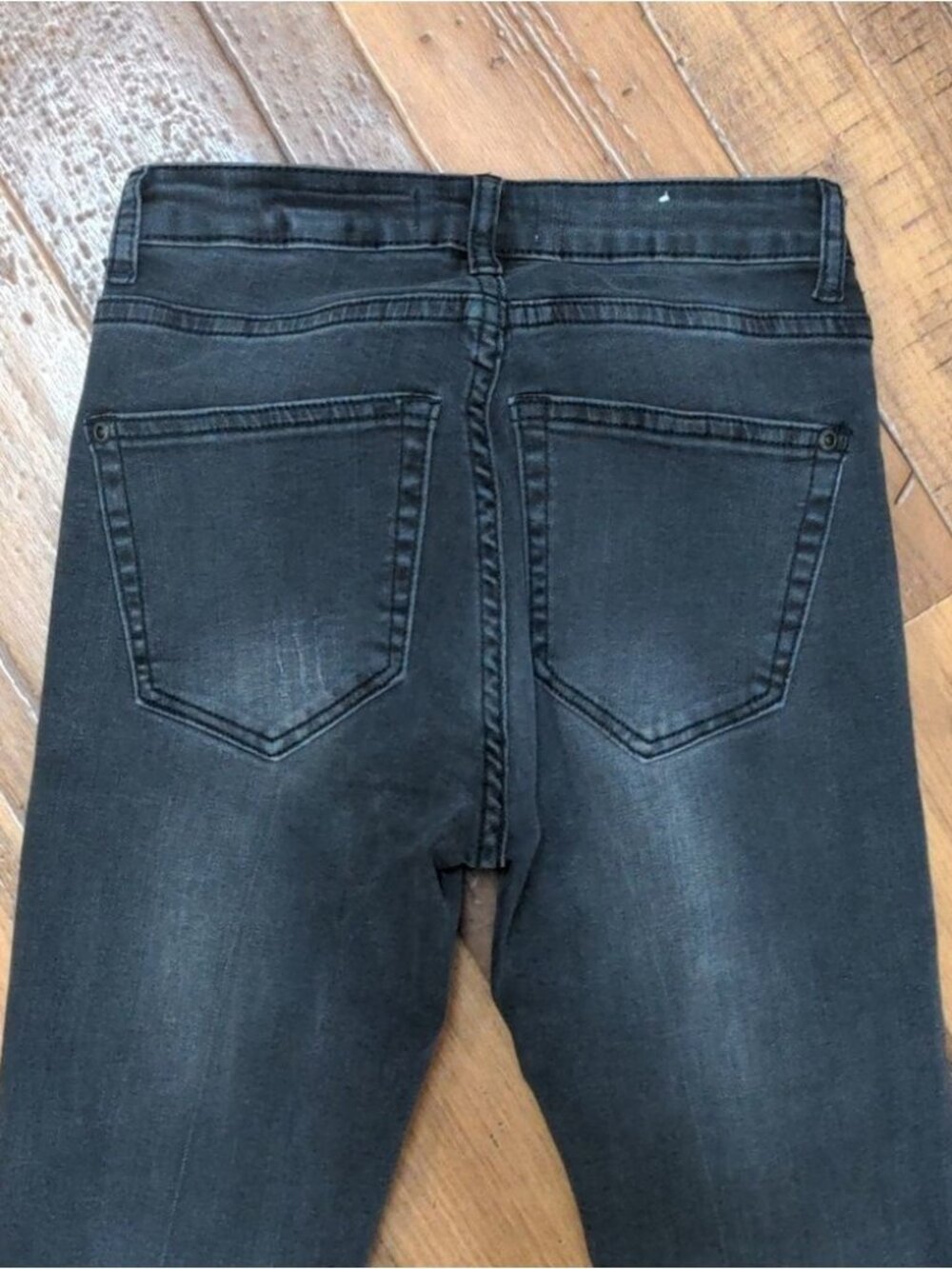 Judy Blue Skinny Raw Hem Black Jeans Women's 25